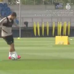 Guasa total en la redes por este ejercicio de Hazard en su vuelta a los entrenos