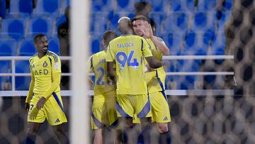 Aymeric Laporte celebra un gol.
