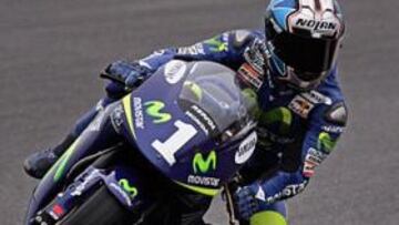 <B>EN PUNTA. </B>Sin la temida lluvia, Pedrosa ha vuelto a ser el mejor en 250.