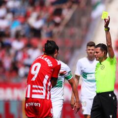 El Girona presenta alegaciones por la amarilla a Castellanos