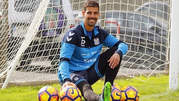 Dani Hernández, portero del Tenerife.