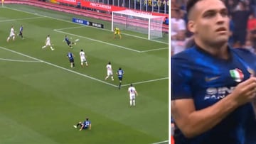 Lautaro y su acrobacia para anotarle un golazo a Atalanta