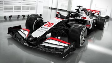 El Haas VF-20, su monoplaza para la temporada 2020 de F&oacute;rmula 1. 