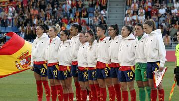 04/06/24  PARTIDO FUTBOL FEMENINO TENERIFE
FASE CLASIFICACION EUROCOPA LIGAA GRUPO A2
SELECCION ESPAÑOLA ESPAÑA - DINAMARCA 
FORMACION EQUIPO SALUDO FAIR PLAY
