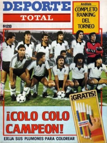 El 1 de abril de 1984, Colo Colo se consagra campe&oacute;n del torneo 1983, tras vencer 2-0 a Audax Italiano.