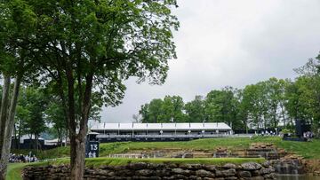 A general view of the 13th green during a practice round prior to the 2024 PGA Championship at Valhalla Golf Club on May 15, 2024 in Louisville, Kentucky.