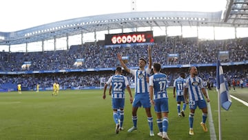 Partido Deportivo de La Coruña -  Badajoz. gol Quiles