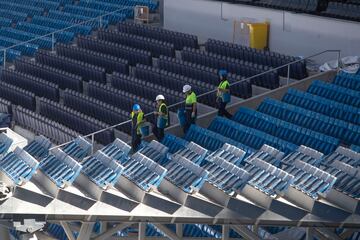 Así avanzan las obras del Santiago Bernabéu