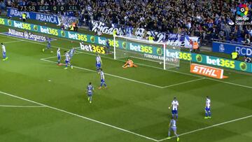 El Aspas más desafiante: marcó y se encaró a los Riazor Blues