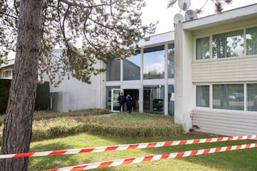 Medidas de seguridad en el hotel del Real Madrid. 