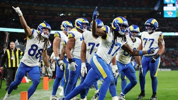Travis Hunter hauled in eight receptions and scored his first NFL touchdown, but Matthew Stafford stole the show with five touchdown passes.