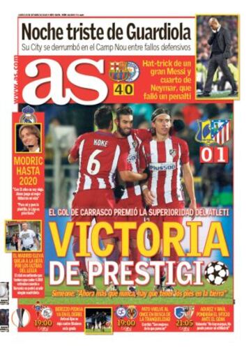 Las portadas de AS de octubre