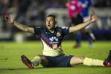 Pablo Aguilar jugó 167 partidos con la playera de las Águilas. El paraguayo anotó 19 goles con el equipo azulcrema. 
