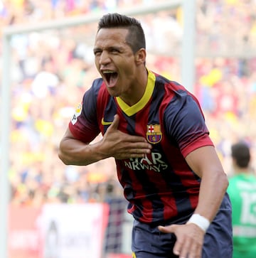 El delantero chileno jug¨® con el equipo blaugrana entre 2011 y 2014.