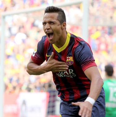 El delantero chileno jugó con el equipo blaugrana entre 2011 y 2014. 