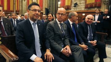 Josep Mar&iacute;a Bartomeu y Jordi Cardoner. 