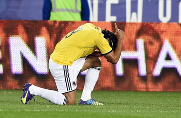 Luego de la lesión de ligamentos que lo dejó fuera del Mundial de 2014, Falcao regresó. El 11 de octubre anotó su primer gol en un amistoso ante El Salvador.