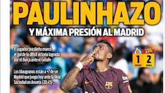 Paulinho, estrella del día, le roba el foco mediático a Messi