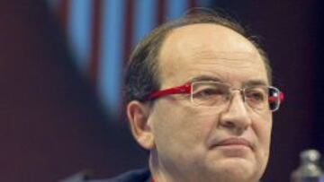 El presidente del Sevilla FC, Jos&eacute; Castro, el 17 de diciembre. 