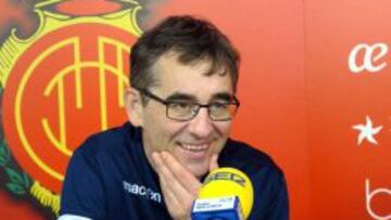 Fernando V&aacute;zquez, entrenador del Mallorca, durante la entrevista
