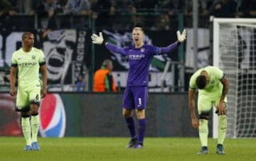 El duelo del Manchester City - Borussia Monchengladbach por Champions League en el  Borussia Park Stadium 