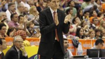 Perasovic, durante un encuentro de la serie de semifinales ante el Barcelona.