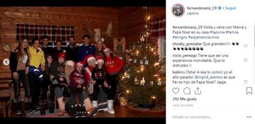 Los ex jugadores de fútbol Fernando Sanz y Fernando Morientes junto a sus familias han disfrutado de la entrañable visita navideña a Papá Noel en Laponia, Finlandia.