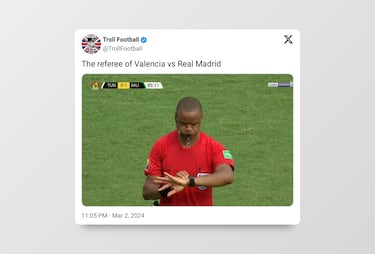 Las memes inundan las redes tras la polémica en Mestalla