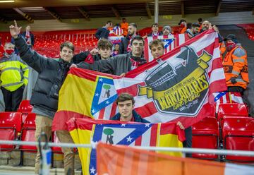 Aficionados del Atlético de Madrid.