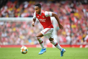 Pierre-Emerick Aubameyang jugador del Arsenal. Premier League, Inglaterra.