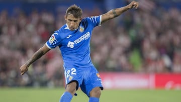 Dami&aacute;n Su&aacute;rez, en un partido con el Getafe.