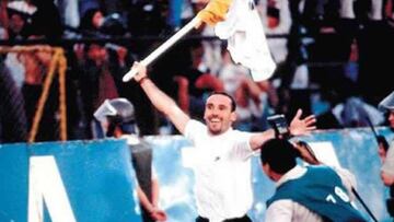 Marcelo Espina y el bander¨ªn: el recordado triunfo albo del '96