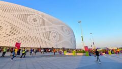 General view of Al Thumama Stadium ahead of the FIFA World Cup Qatar 2022, Group E match between Spain and Costa Rica on November 23, 2022 at Al Thumama Stadium in Doha, Qatar. (Photo by Baptiste Fernandez/Icon Sport via Getty Images)