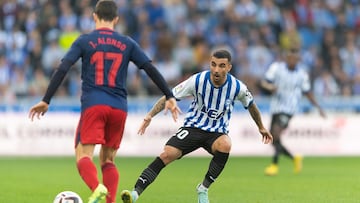 Rober González con la elástica albiazul