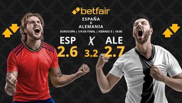 Pronósticos España vs. Alemania: horario, TV, estadísticas y cuadro