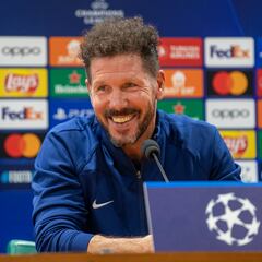 Simeone: “Estoy orgulloso de cumplir 100 partidos con el Atleti en Champions”