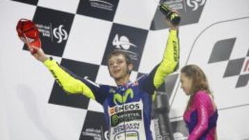 Rossi, hace dos semanas en Losail.