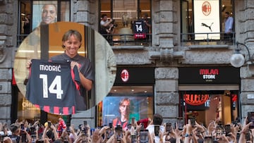 Luka Modric desata la locura en su llegada al Milan
