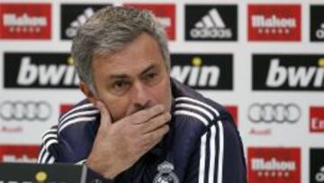 Mourinho, en rueda de prensa.