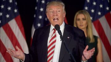 Donald Trump, durante un acto en Aston, Pensilvania.