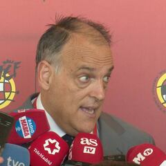 Tebas: "No estamos de acuerdo en la fecha de la final de Copa"