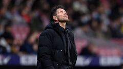 Simeone, durante el Atl&eacute;tico-Getafe