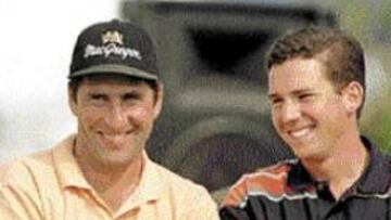 <b>A POR LA VICTORIA.</b> Sergio García y Chema Olazabal, con opciones.