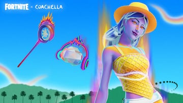 fortnite coachella 2023 evento nuevas skins isla creativa misiones premios gratis