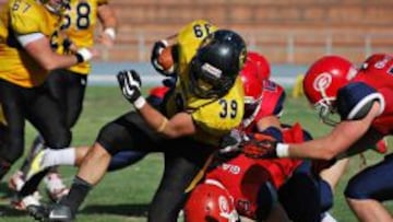 H&eacute;ctor Pertegaz, con tres TD, lider&oacute; la victoria de Firebats ante Giants.