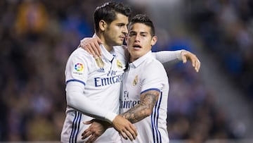 James y Morata pueden salir del Madrid.