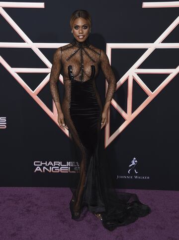 Laverne Cox también estuvo en la premiere.