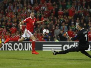 Gareth Bale anotó el gol 3-0 para Gales frente a Moldavia