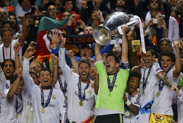 La tercera y última Champions la levantó en Lisboa el 24 de mayo de 2014 tras ganar al Atlético de Madrid en la final.