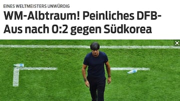 Alemania se hunde: "La mayor desgracia en la Copa del Mundo"